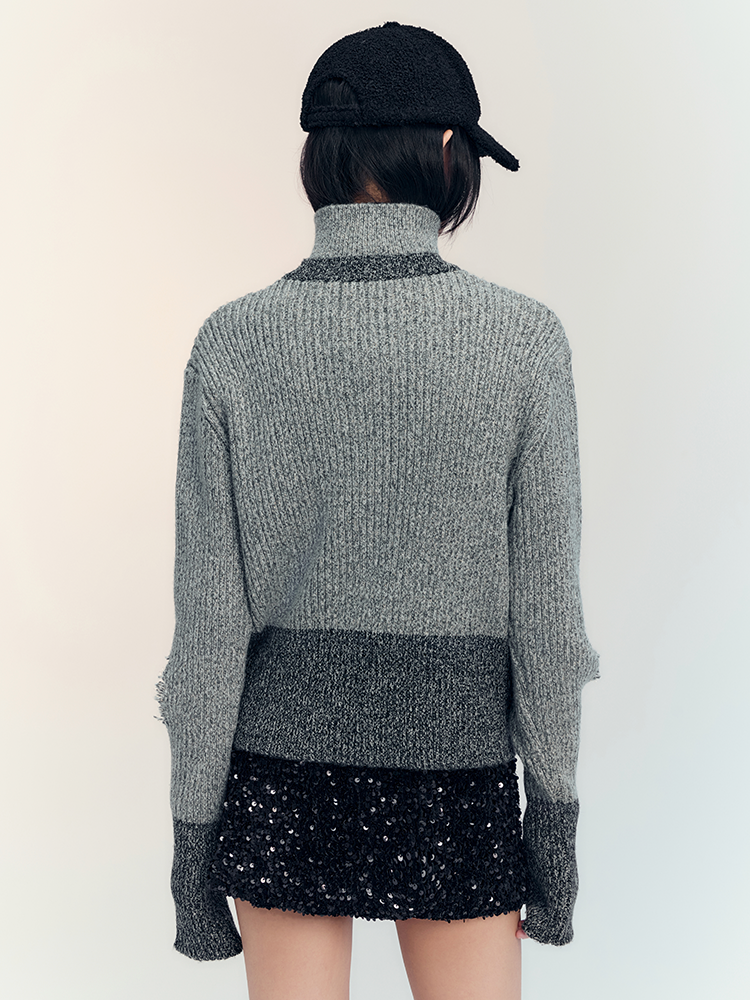 Oversize Loose Simple Chic Retro Crew-Neck Knit