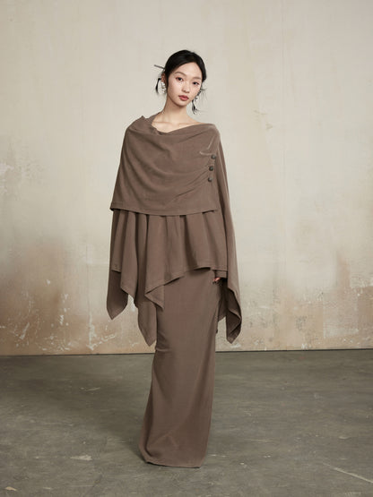 Asymmetry Classy Loose Ovresize Drape Tops