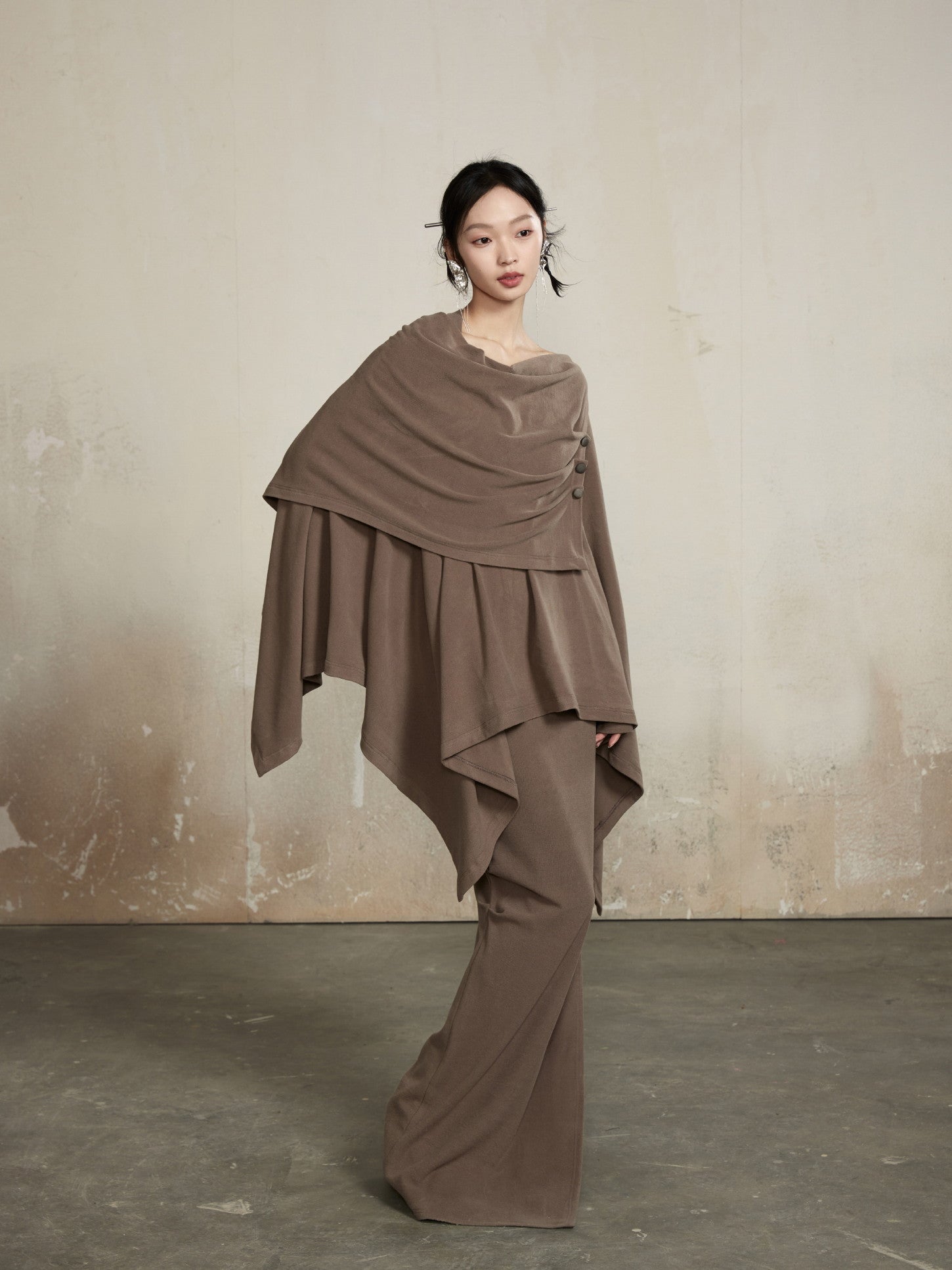 Asymmetry Classy Loose Ovresize Drape Tops