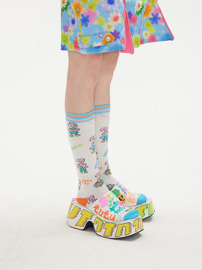 Cartoon Bunny Calf Socks