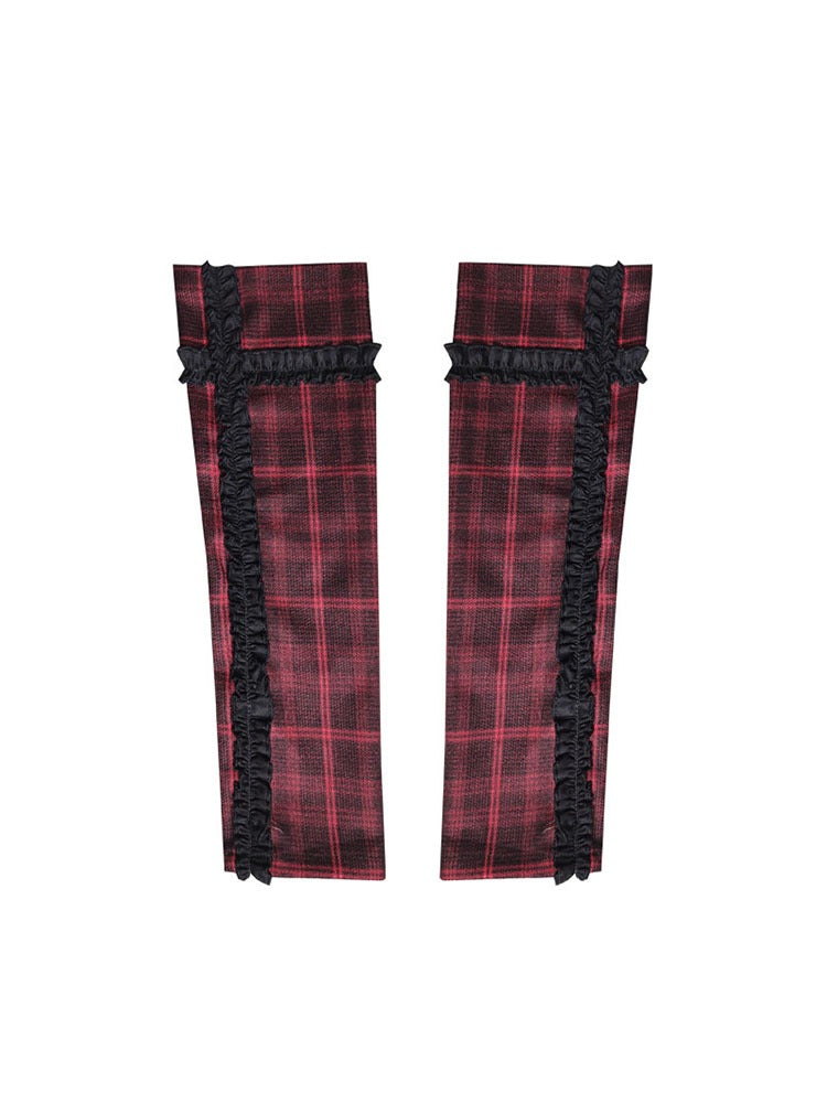 Plaid Rock Style Arm Cover