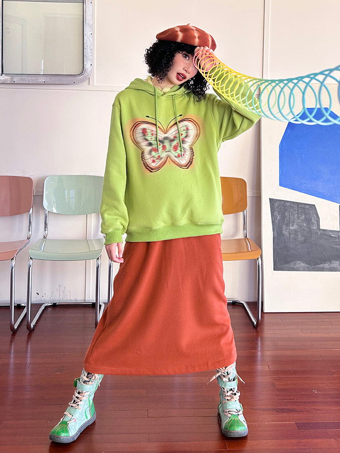 Sweat Retro Butterfly Casual Hoodie Oversize Parka