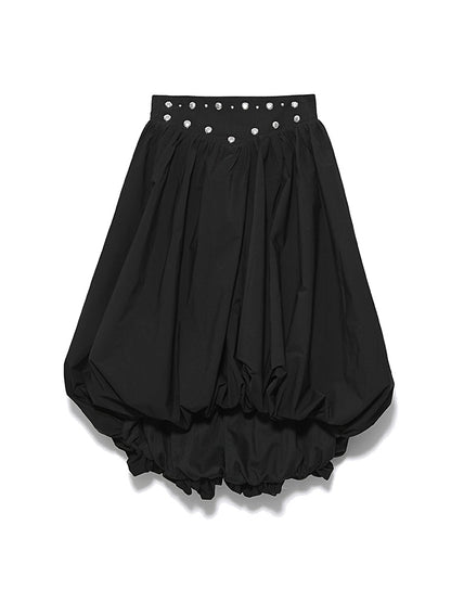 Ballon Flare Long Cute Skirt