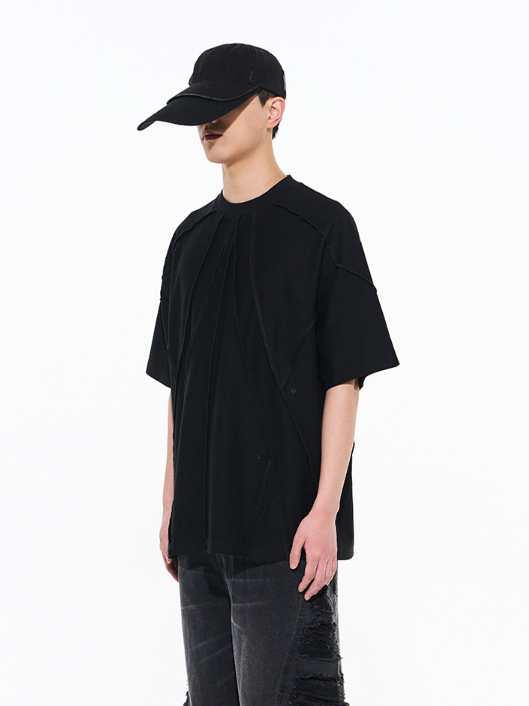 Stitch Line Casual Oversize T-Shirt