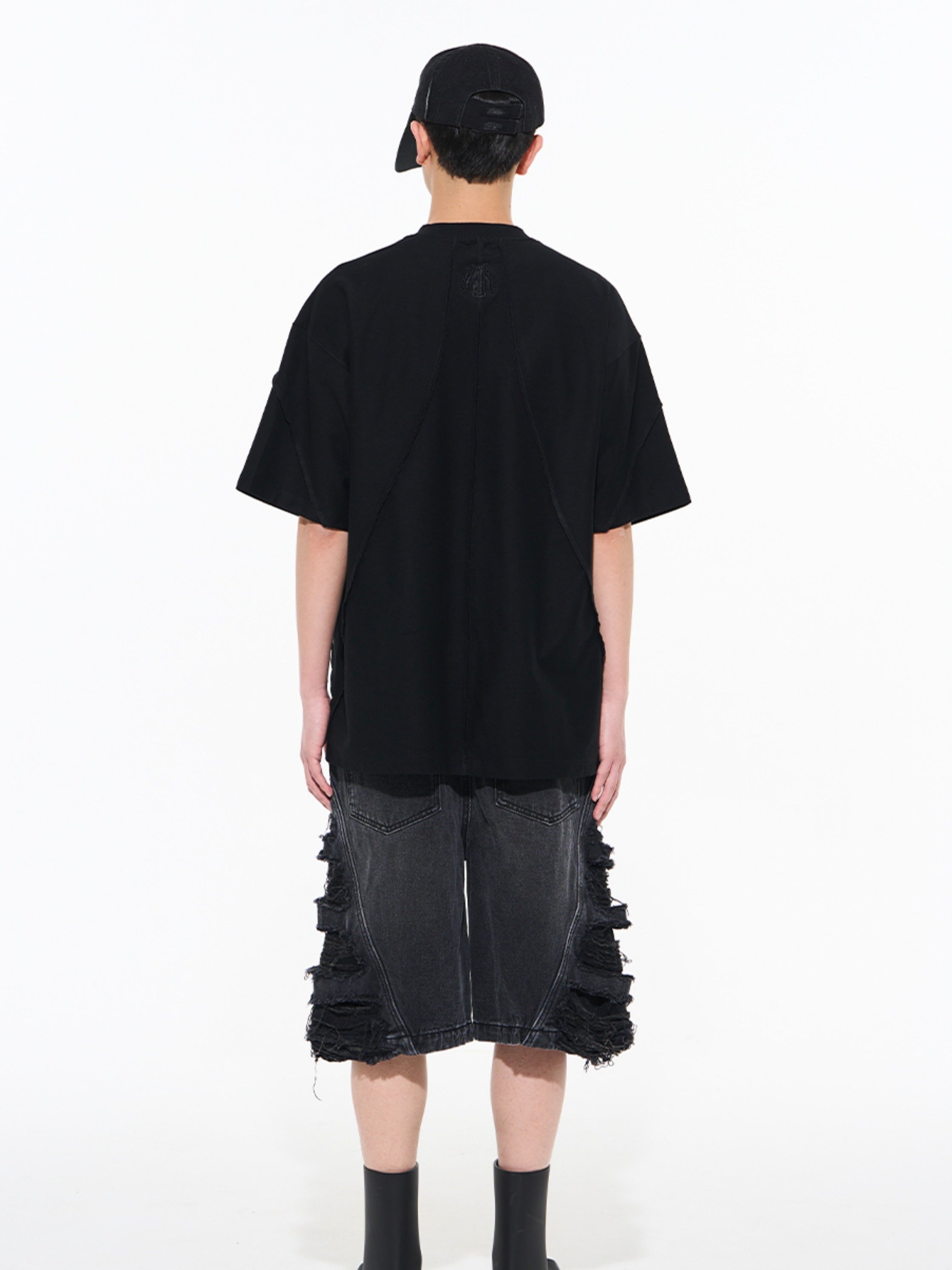 Stitch Line Casual Oversize T-Shirt