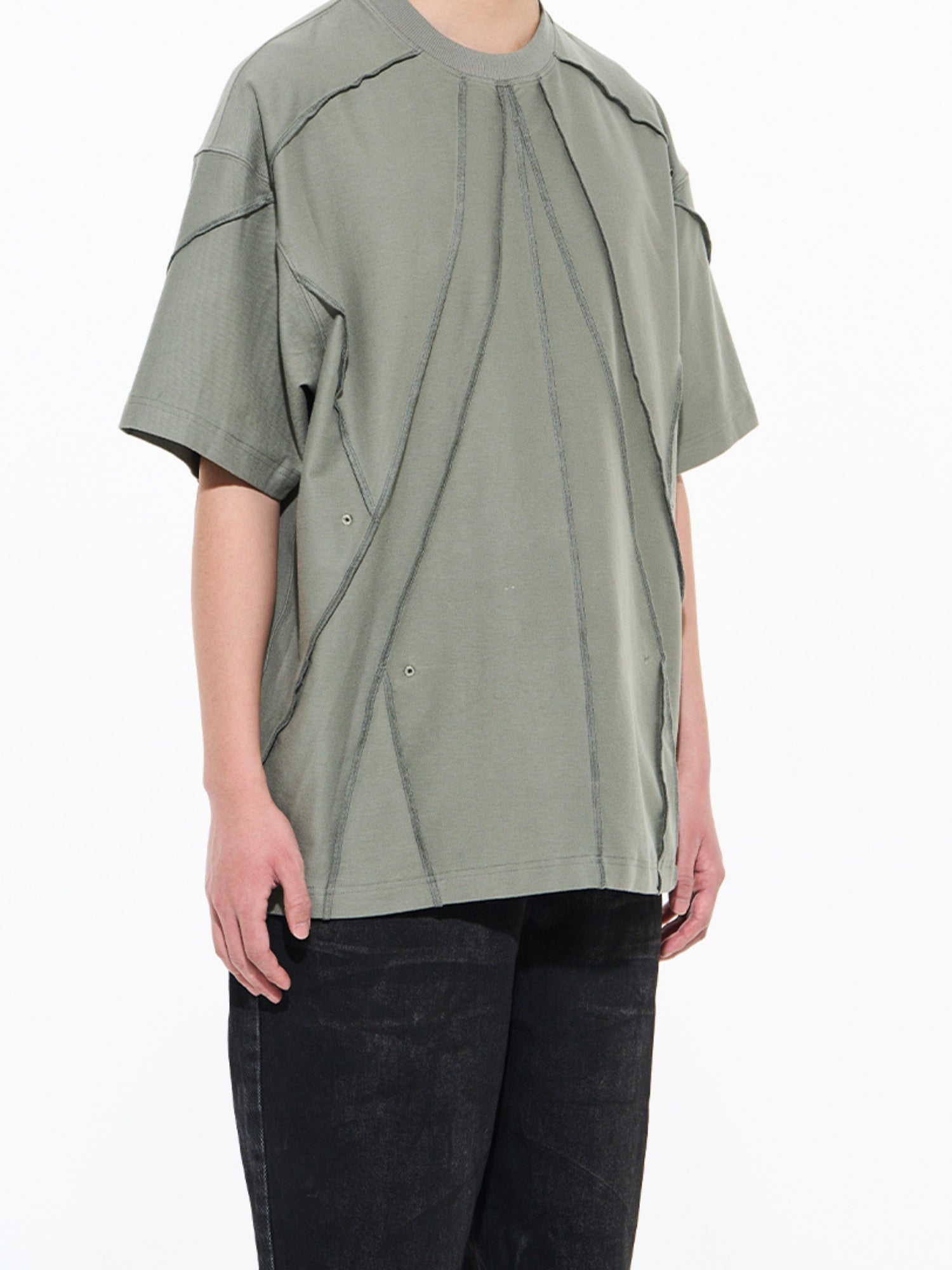 Stitch Line Casual Oversize T-Shirt