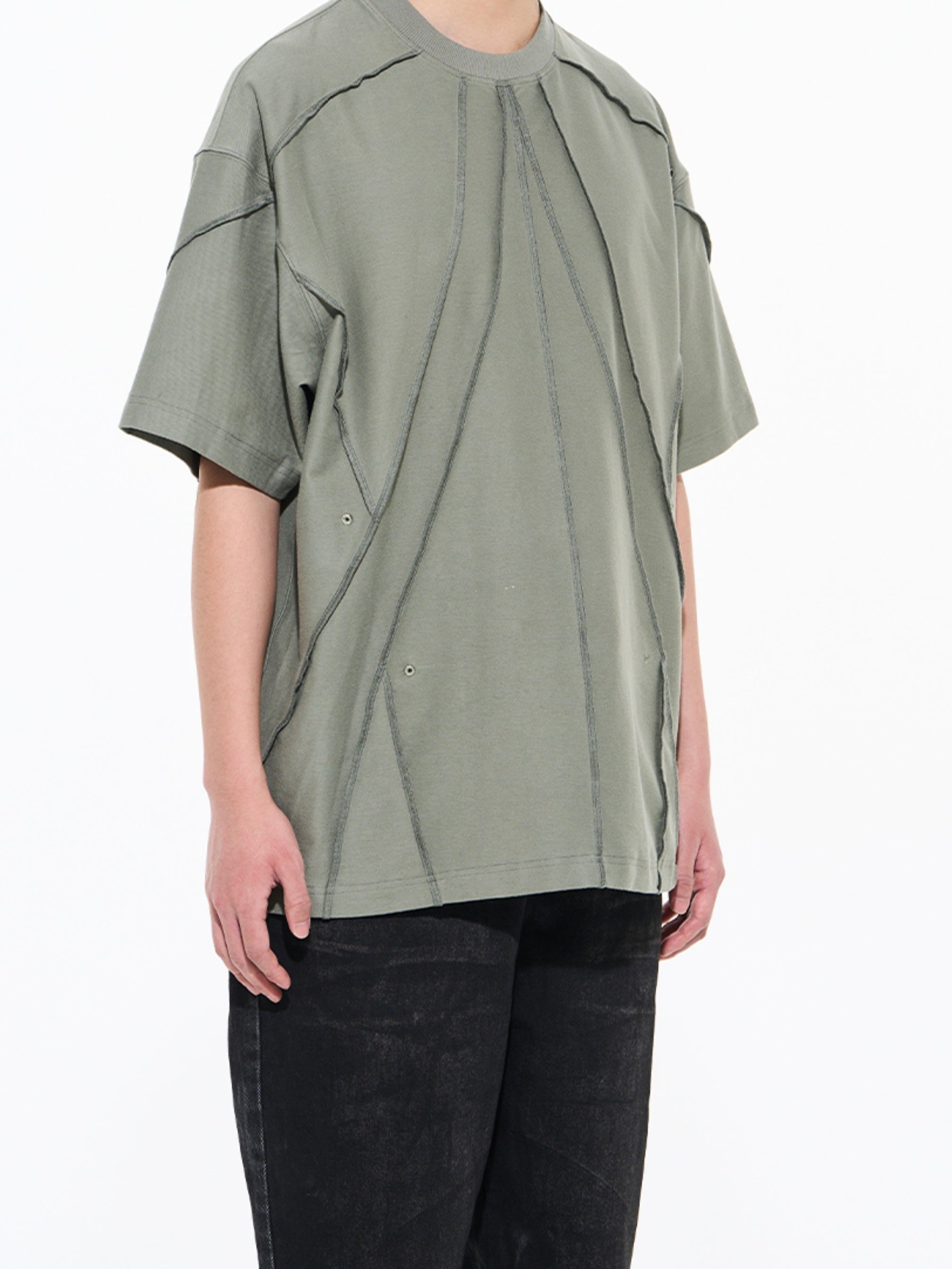 Stichlinie Casual Oversize T-Shirt