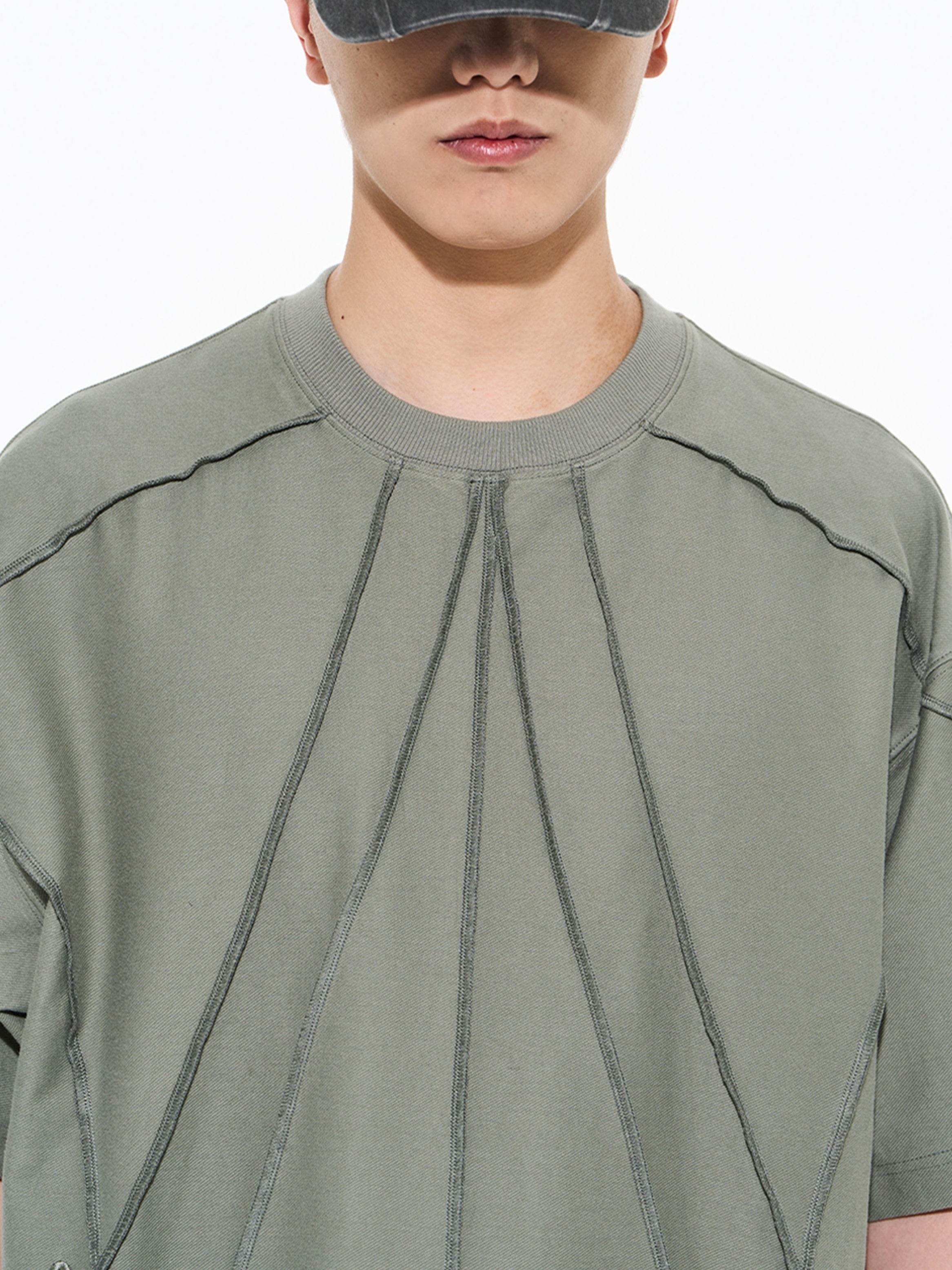 Stitch Line Casual Oversize T-Shirt