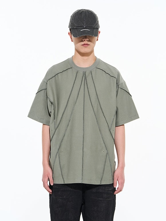 Stitch Line Casual Oversize T-Shirt