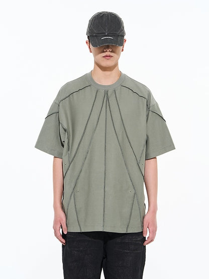 Stichlinie Casual Oversize T-Shirt