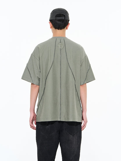 Stitch Line Casual Oversize T-Shirt