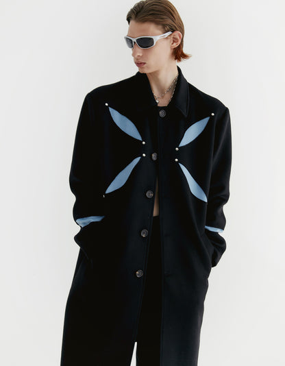 Flower Cut Nichi Bi-Color Woo-Coat