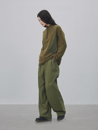 Straight Casual Wide-Leg Pants