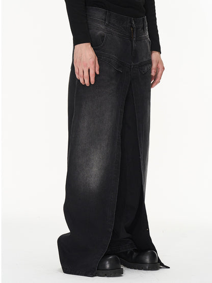 Denim Nichi Flare Button Pants