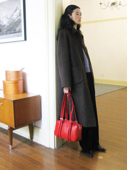 Wool Long Chic Simple Soutiencollar-Coat