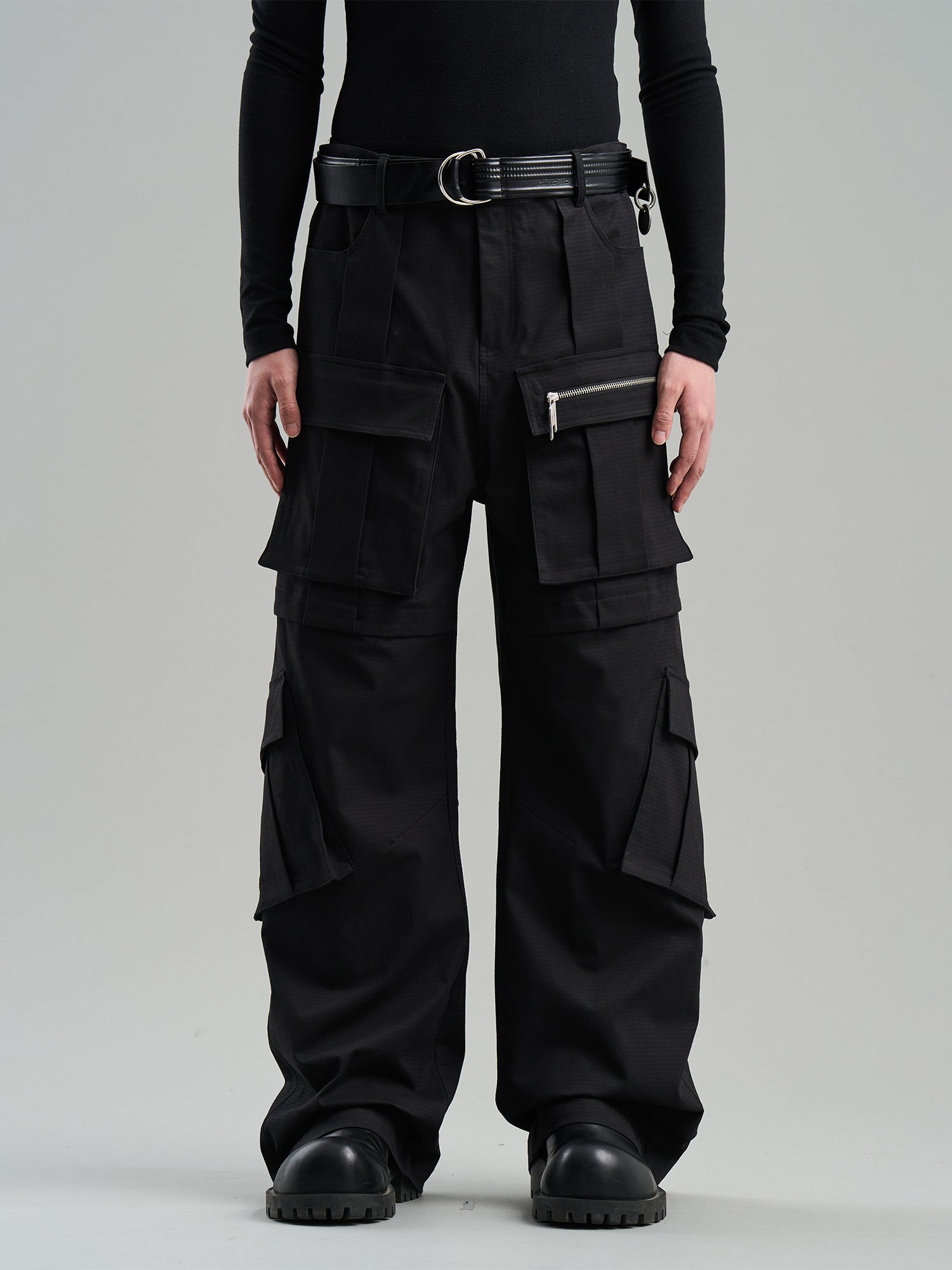 Wide Side-Pocket Casual Work-Pants