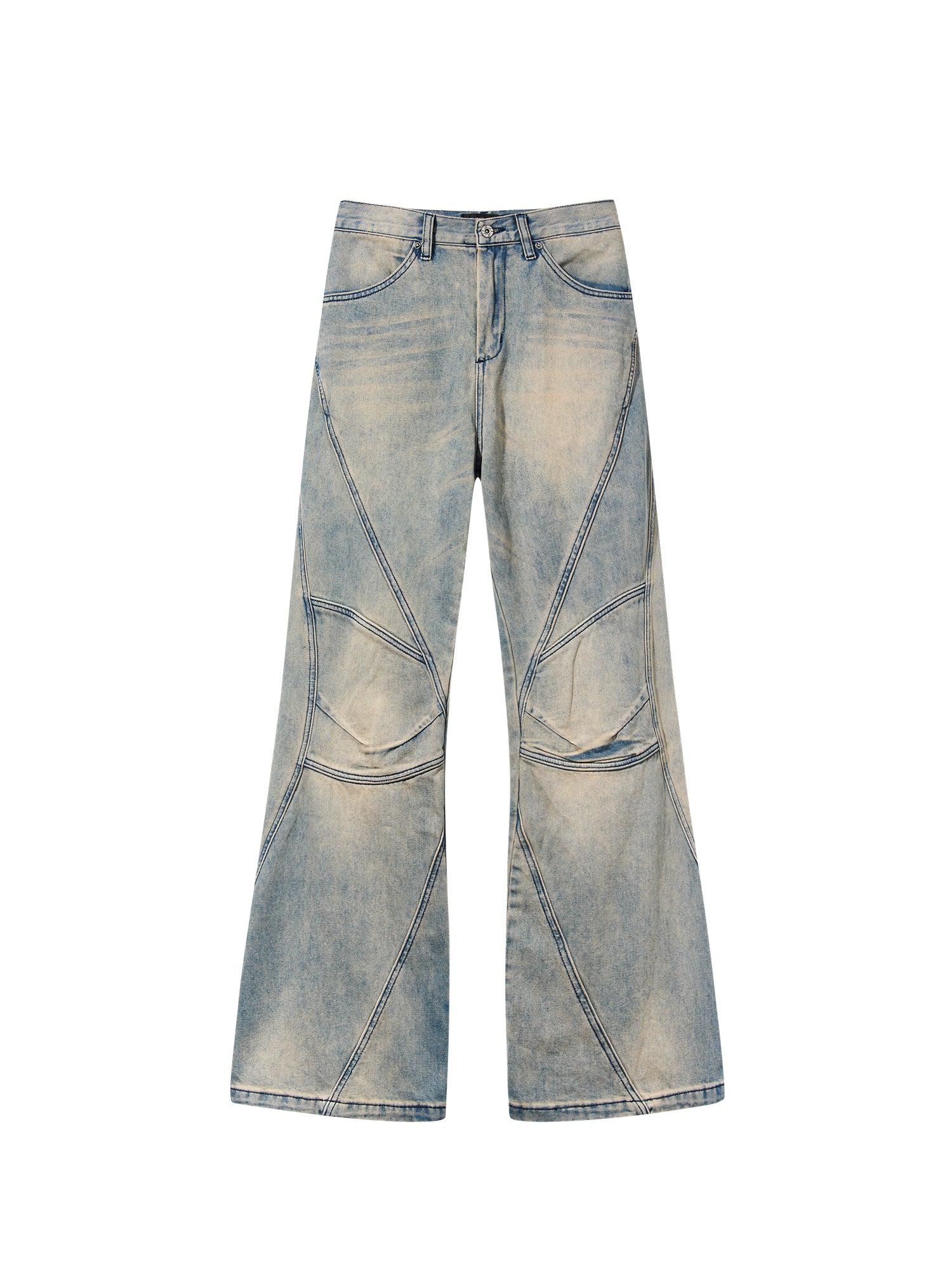 Modest Faded Denim Vintage Flare-Pants – ARCANA ARCHIVE