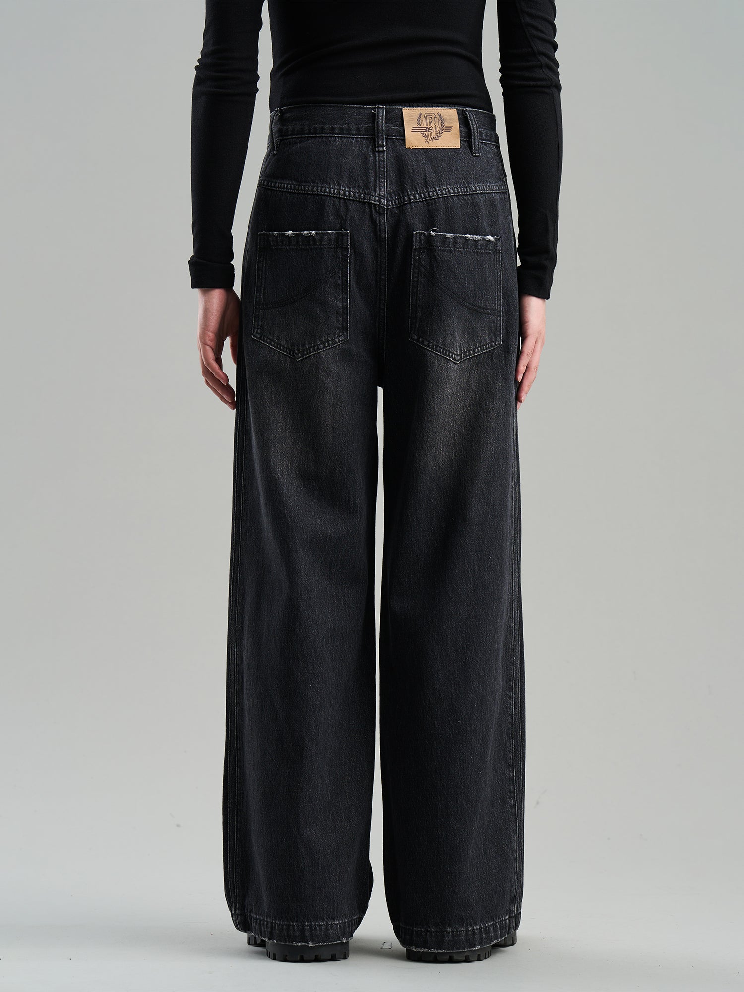 Denim Straight Wide Casual Pants