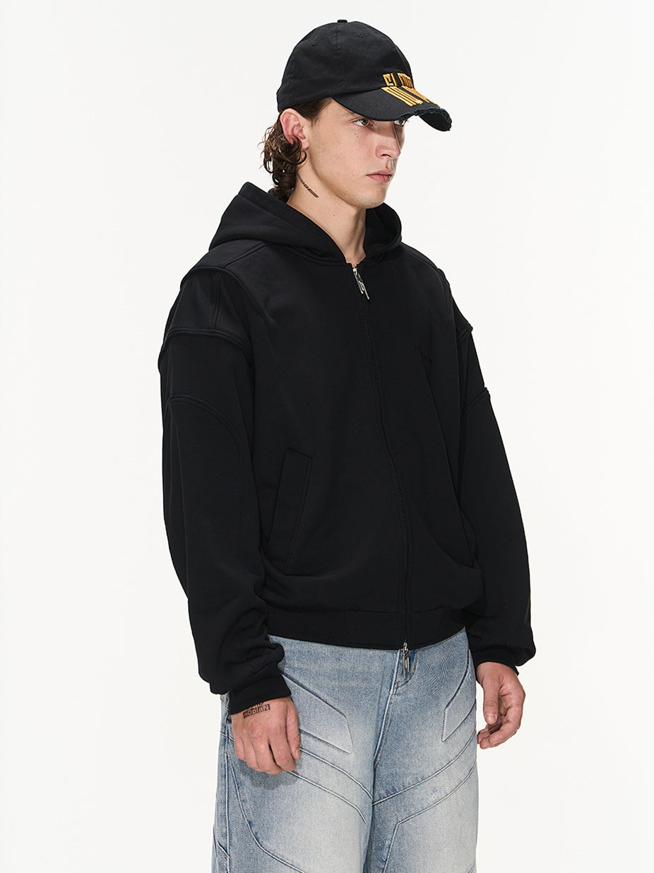 Übergröße Hoodie Sweat Plain Casual Parka