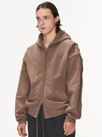 Übergröße Hoodie Sweat Plain Casual Parka