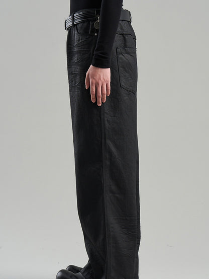 Straight Simple Casual Wide-Leg Pants