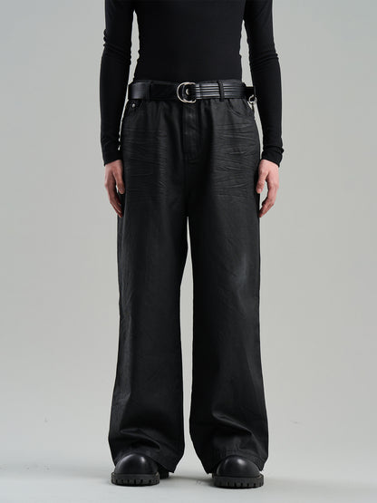 Straight Simple Casual Wide-Leg Pants