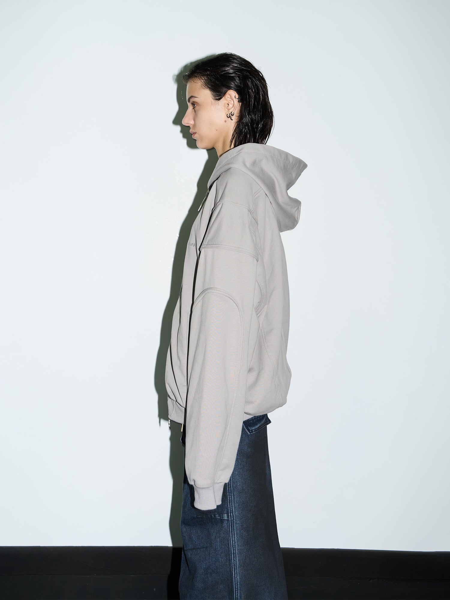 Oversize Hoodie Sweat Plain Casual Parka