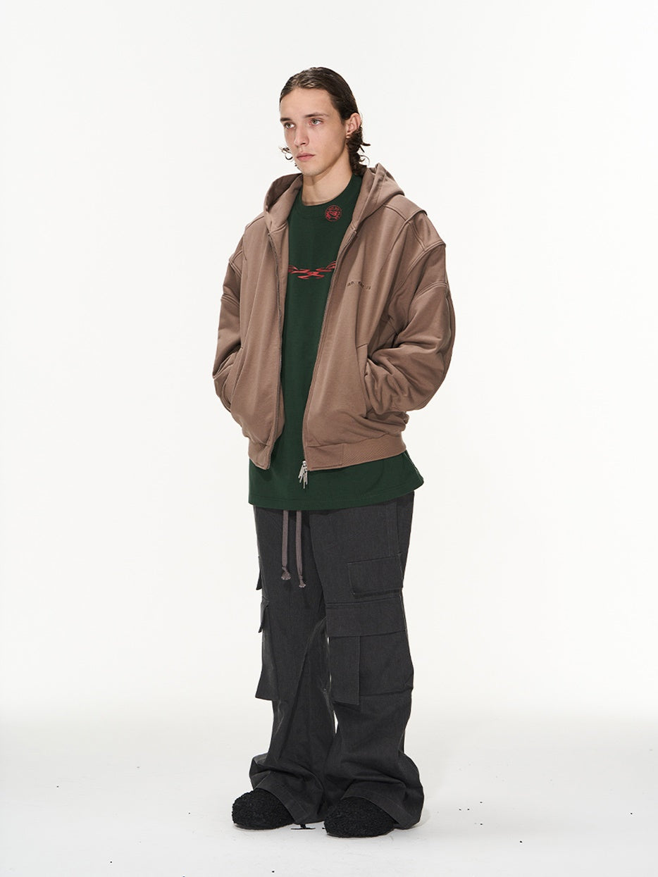 Oversize Hoodie Sweat Plain Casual Parka