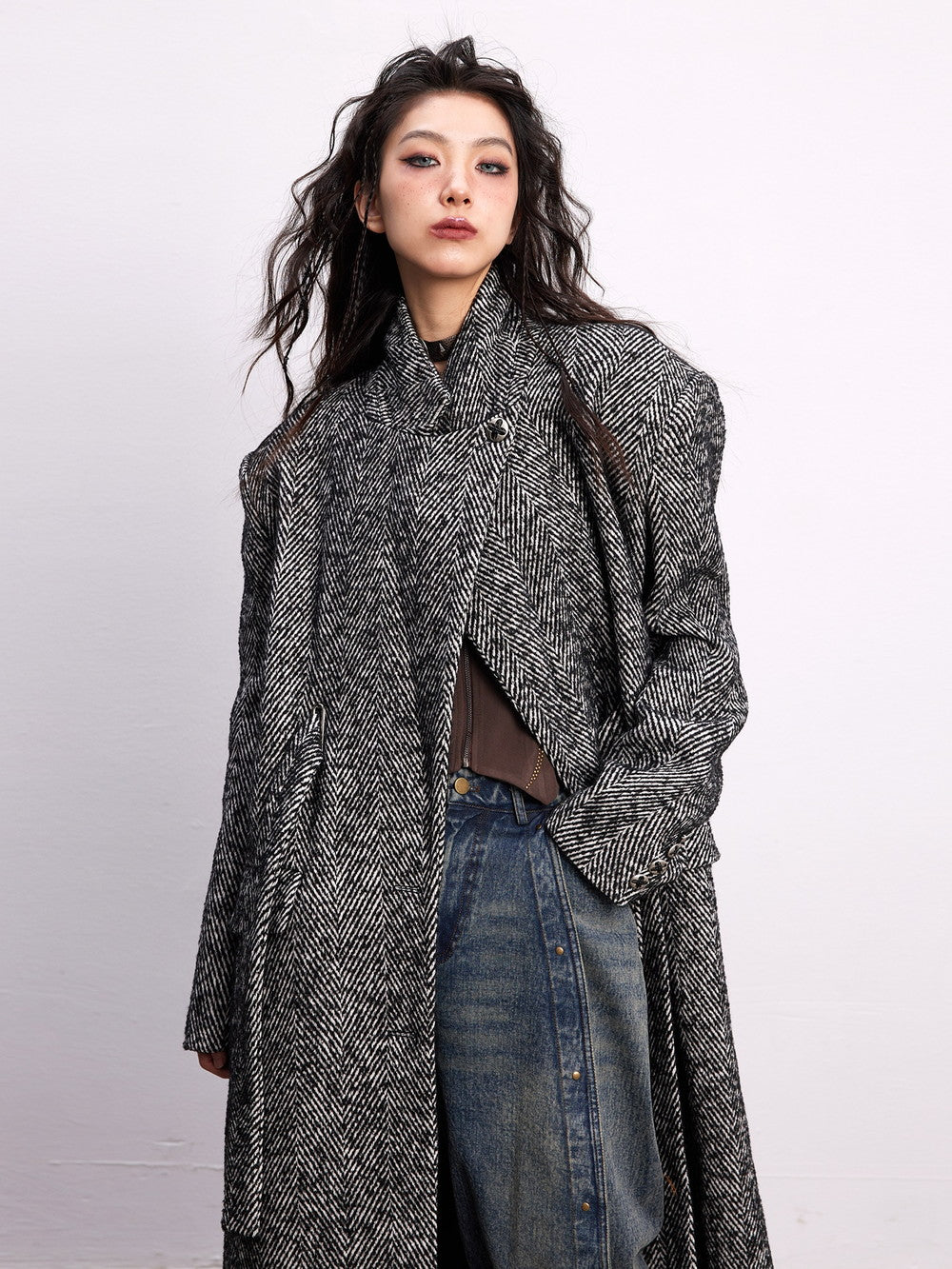 Wool Formal Oversize Long-Coat