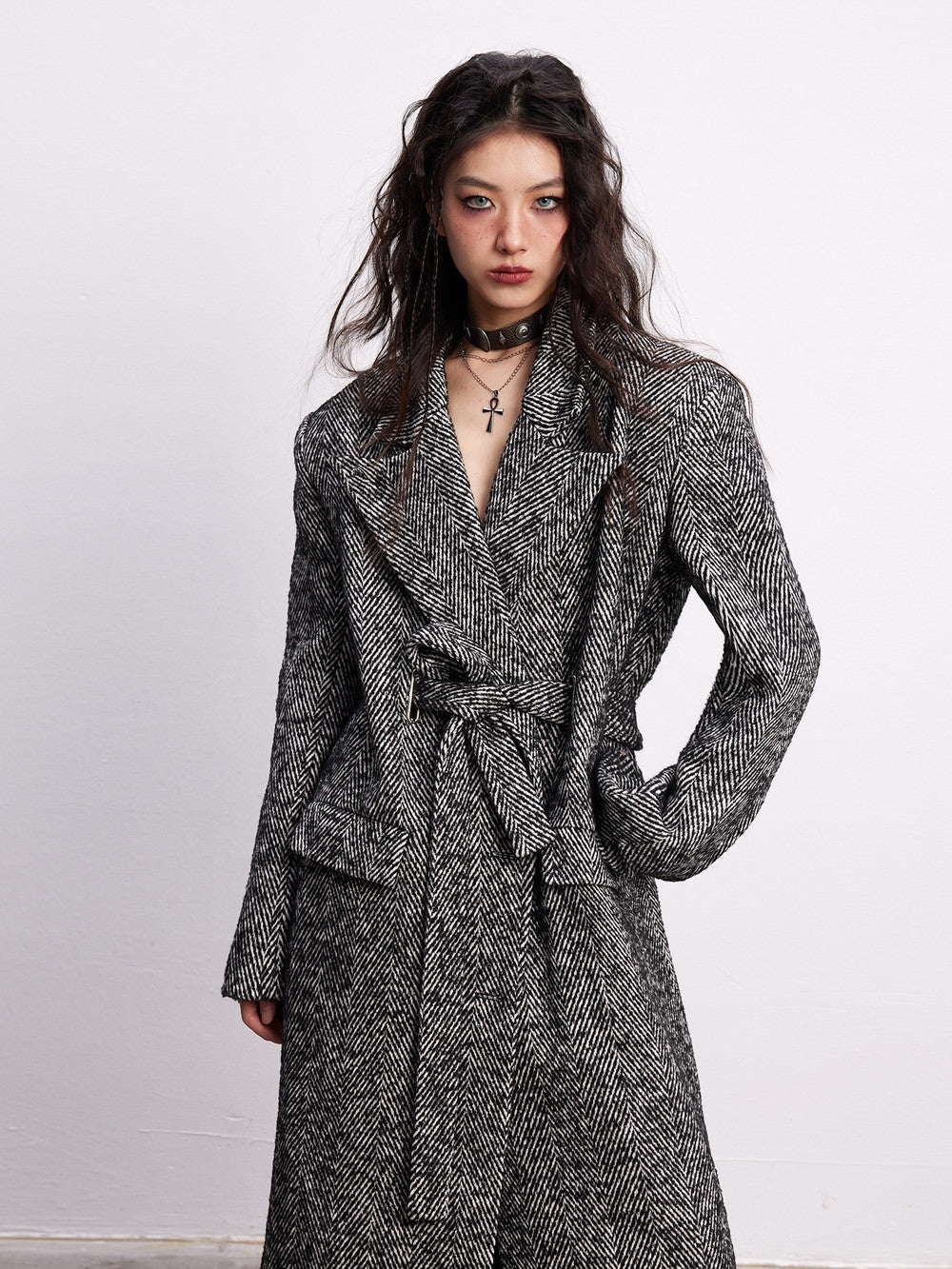 Wool Formal Oversize Long-Coat