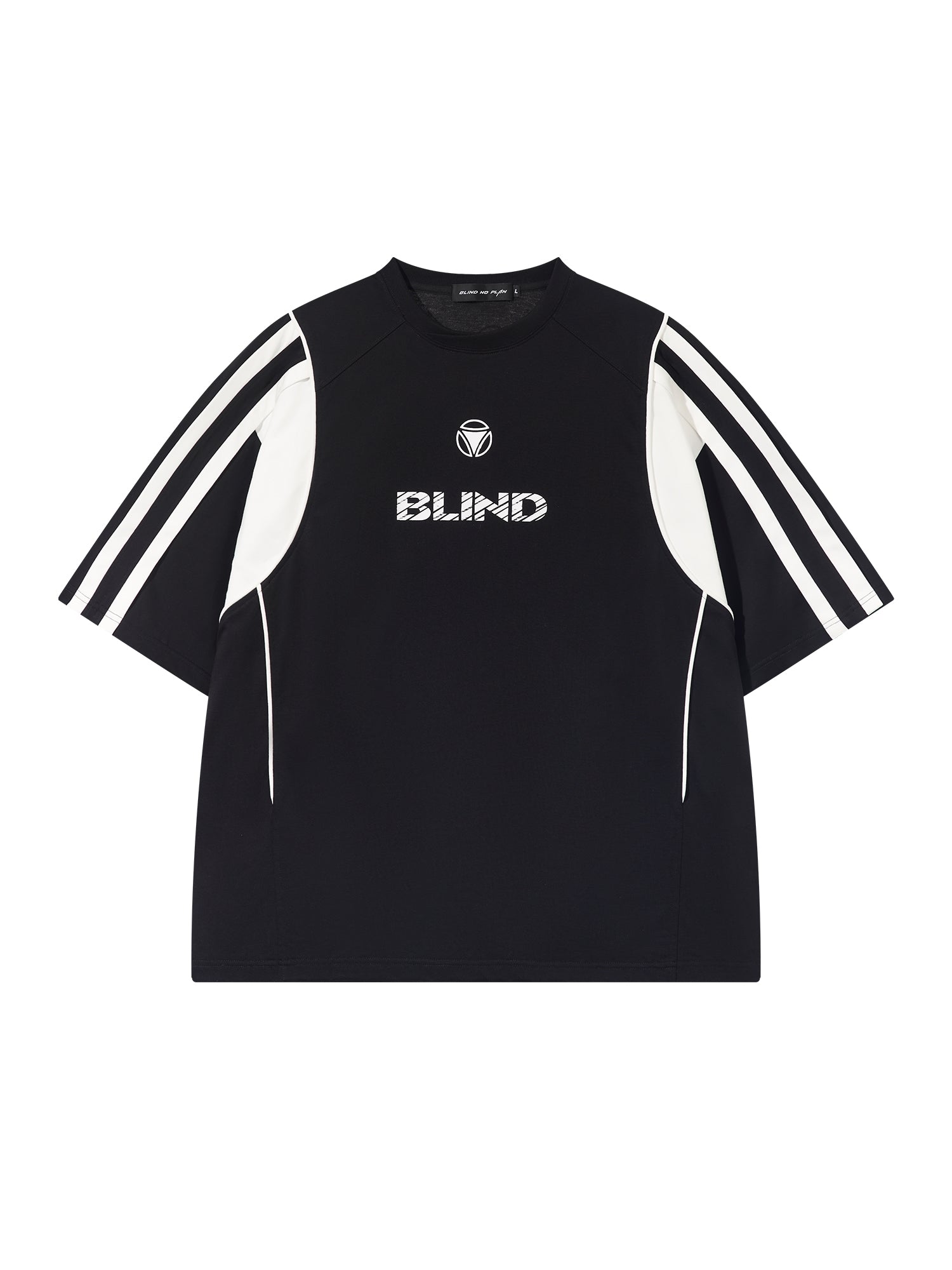 Sporty Side-Line Oversize Bi-Color T-Shirt