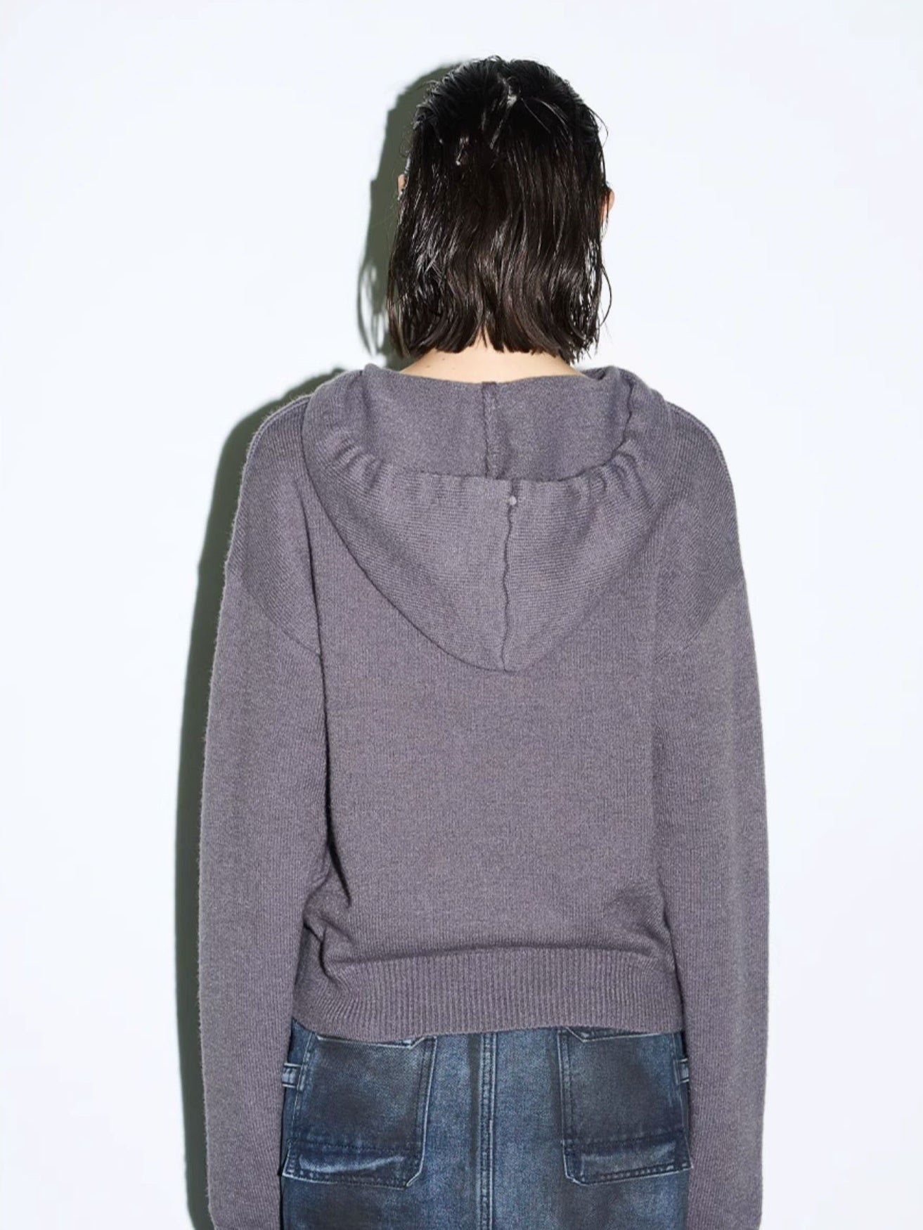 Unisex Hoddie Loose Stretch Ovresize Knit