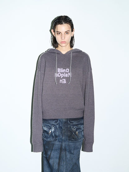 Unisex Hoddie Loose Stretch Ovresize Knit