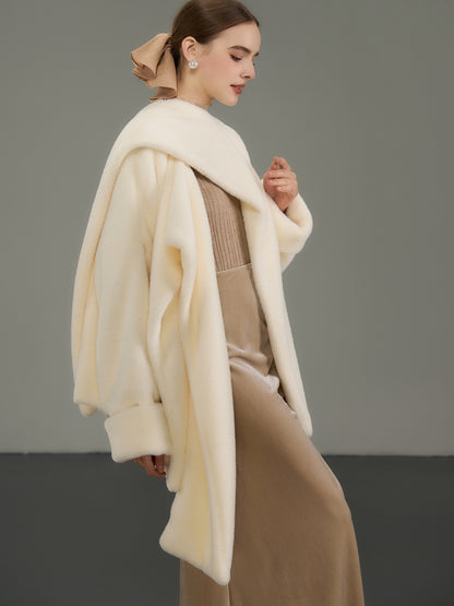 Nichi Wool Elegant Luxury Asymemtry Coat