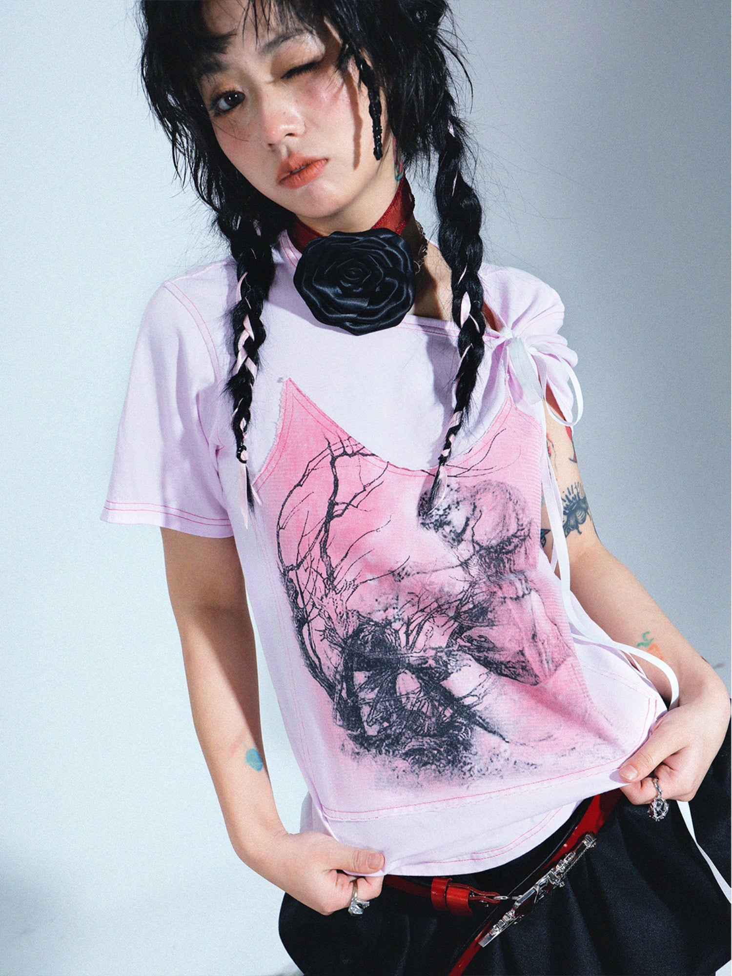 Nichi SPRAY OVERSIZE CASUAL T -shirt