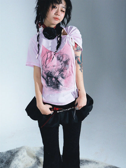 Nichi Spray Oversize Casual T-shirt