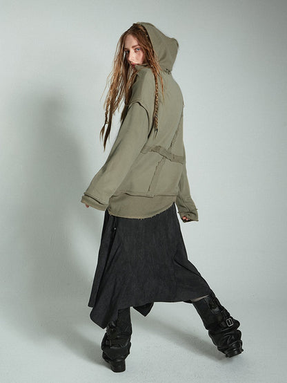 Sweat Hoodie Cut Nichi Oversize Parka