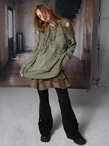 Sweat Hoodie coupé Nichi Oversize Parka