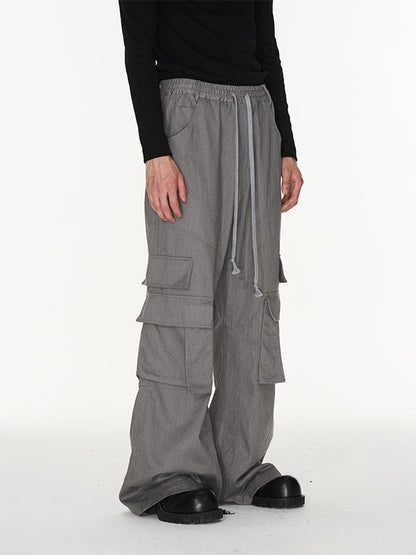 Casual Wide Side-Pocket Cargo-Pants