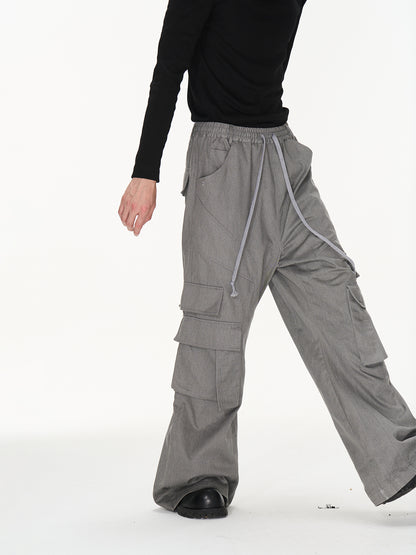 Casual Wide Side-Pocket Cargo-Pants