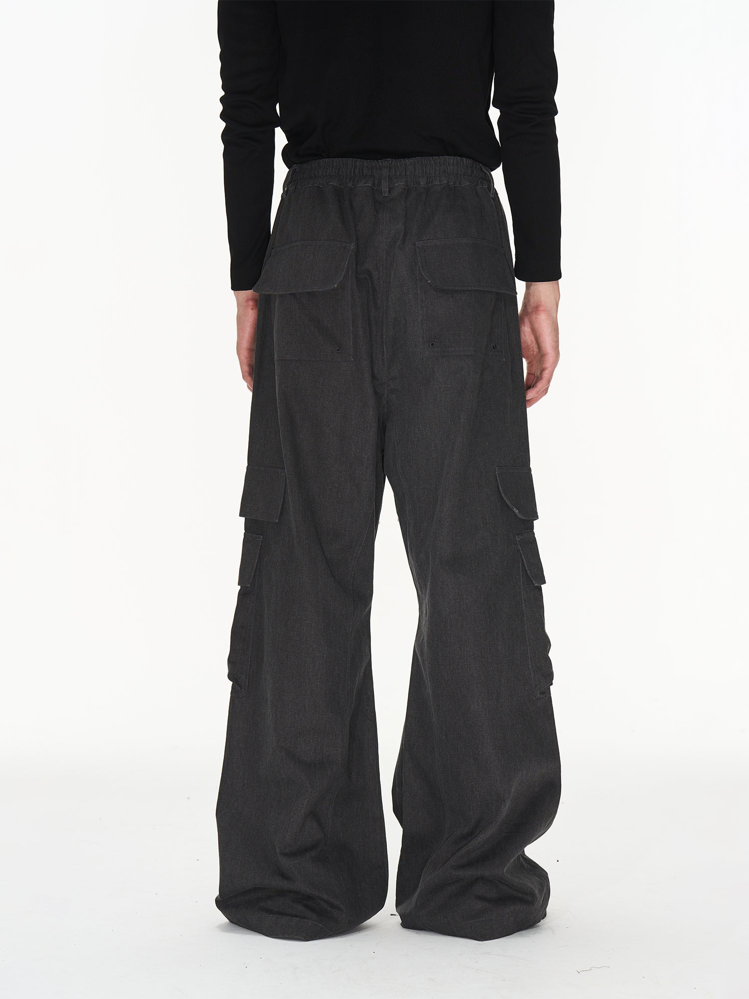 Casual Wide Side-Pocket Cargo-Pants