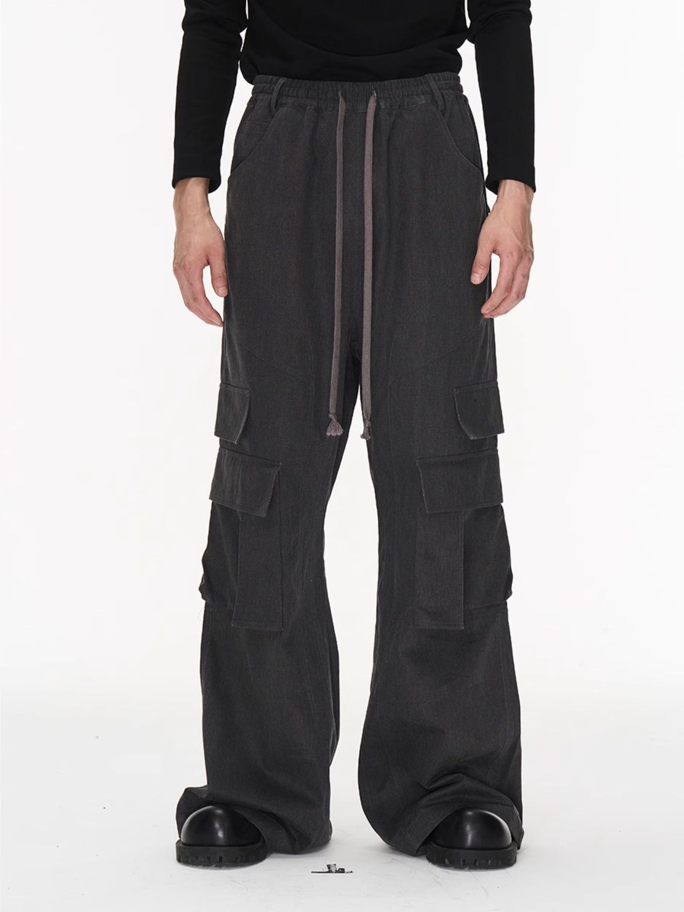 Casual Wide Side-Pocket Cargo-Pants