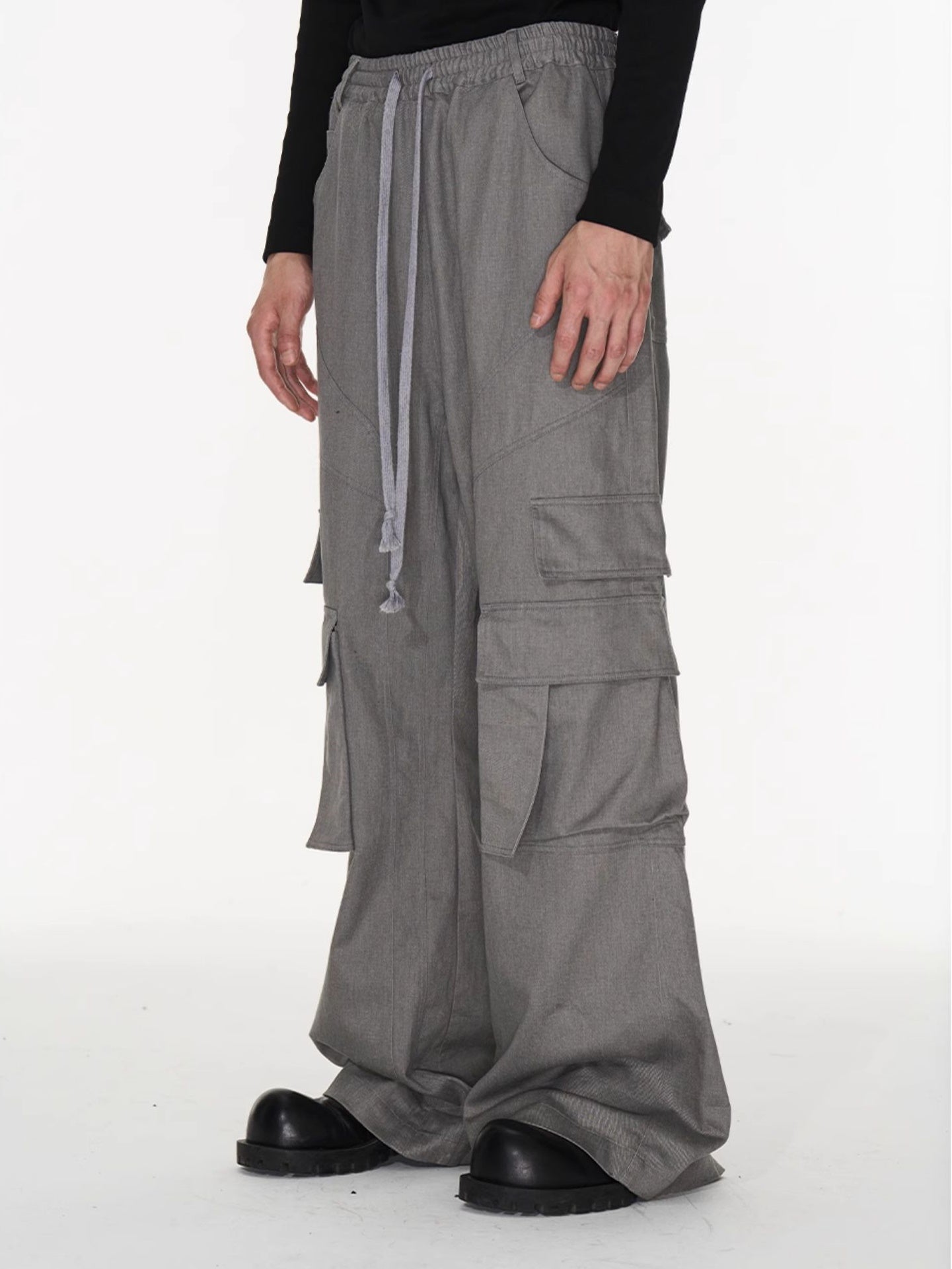 Casual Wide Side-Pocket Cargo-Pants