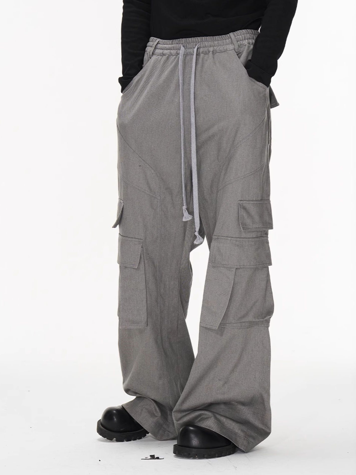 Casual Wide Side-Pocket Cargo-Pants