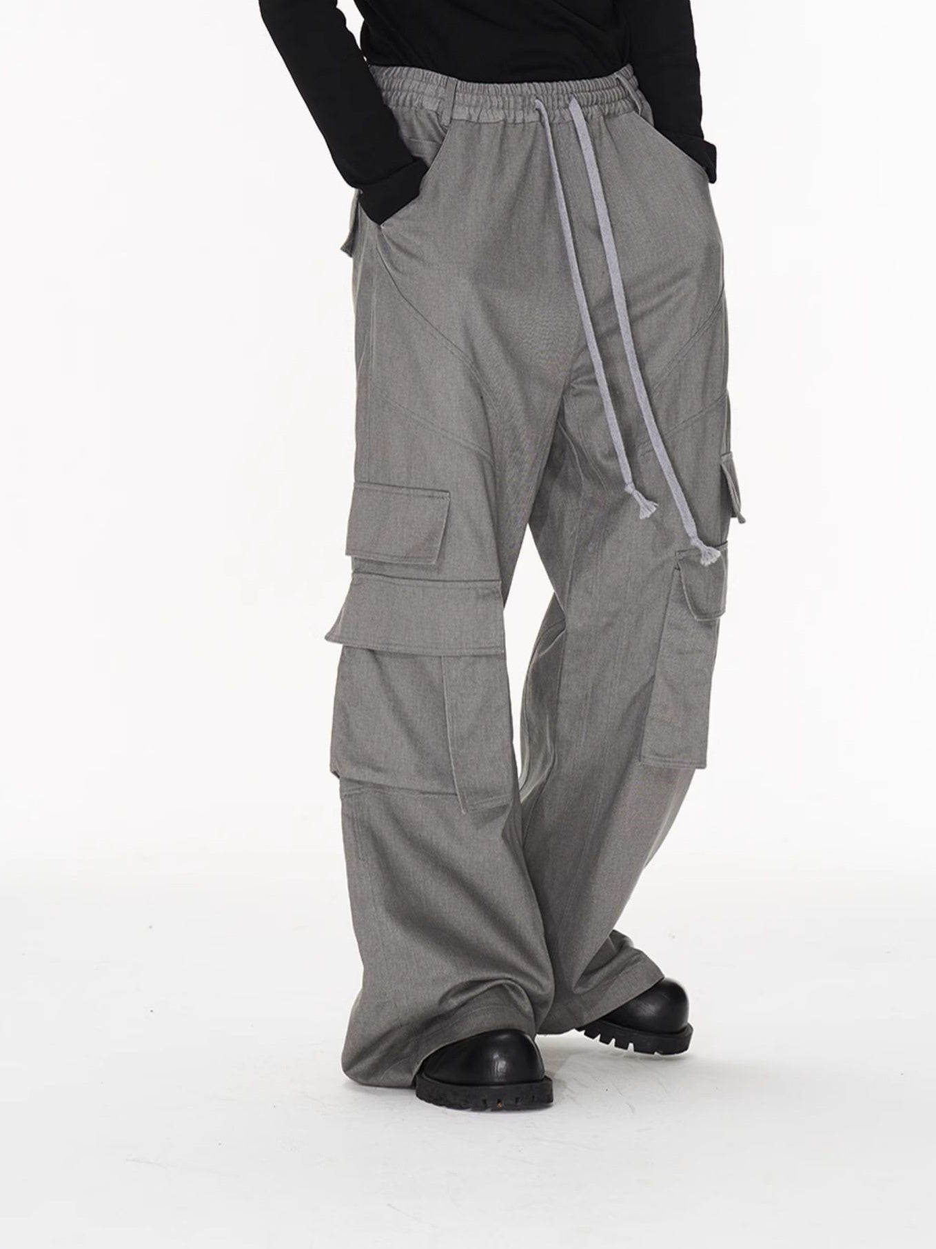 Casual Wide Side-Pocket Cargo-Pants