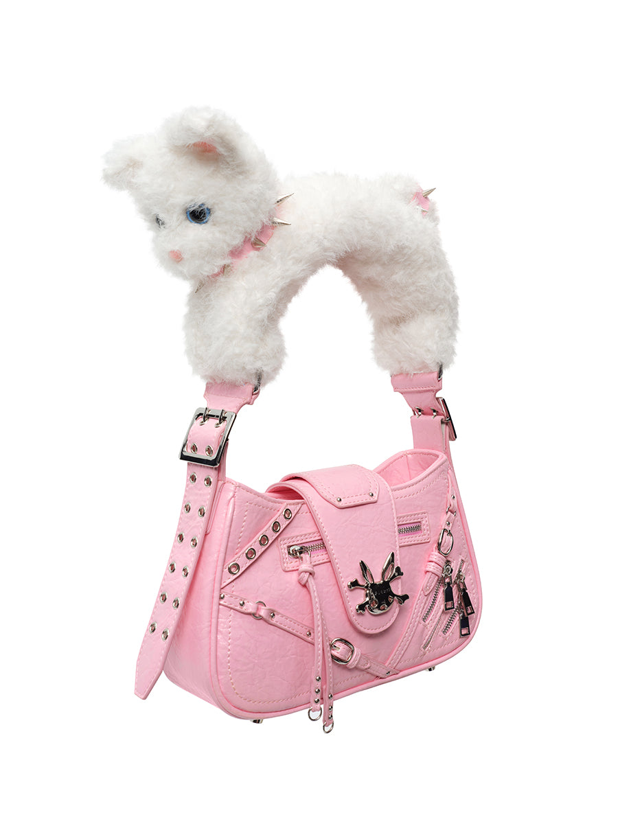 Cat Fancy Leather Nichi Cute Hand-Bag