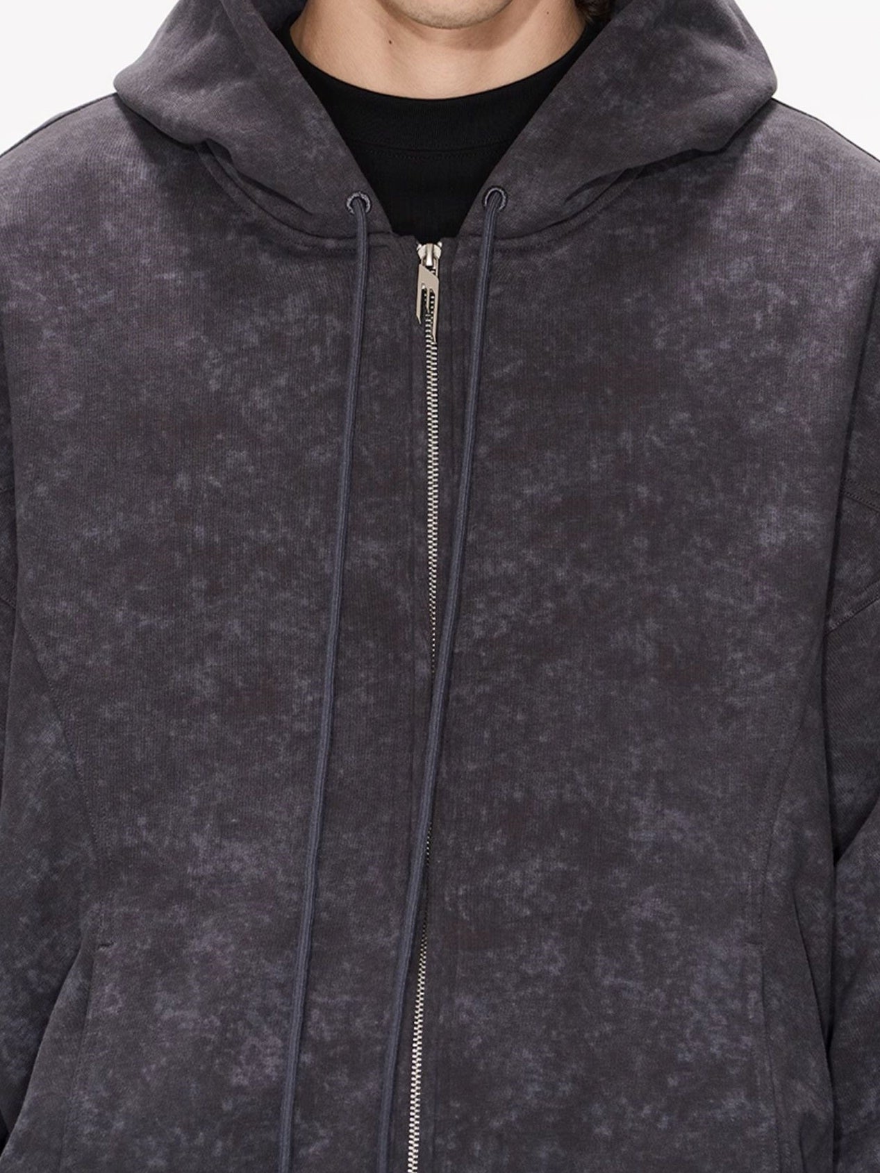 Hoodie Drawstring Speckled Parka – ARCANA ARCHIVE