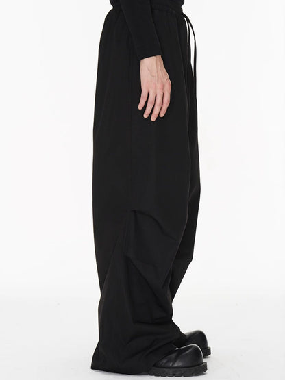 Glossy Loose Nichi Relax Wide-Pants