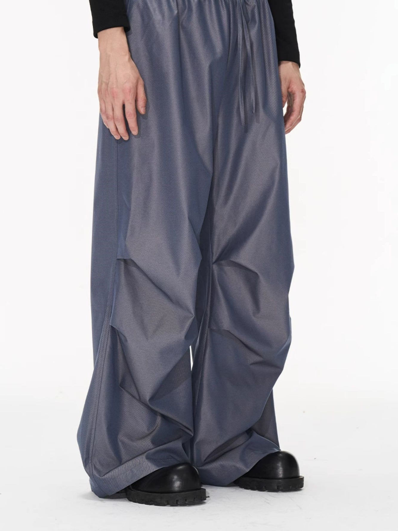 Glossy Loose Nichi Relax Wide-Pants