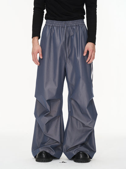 Glossy Loose Nichi Relax Wide-Pants